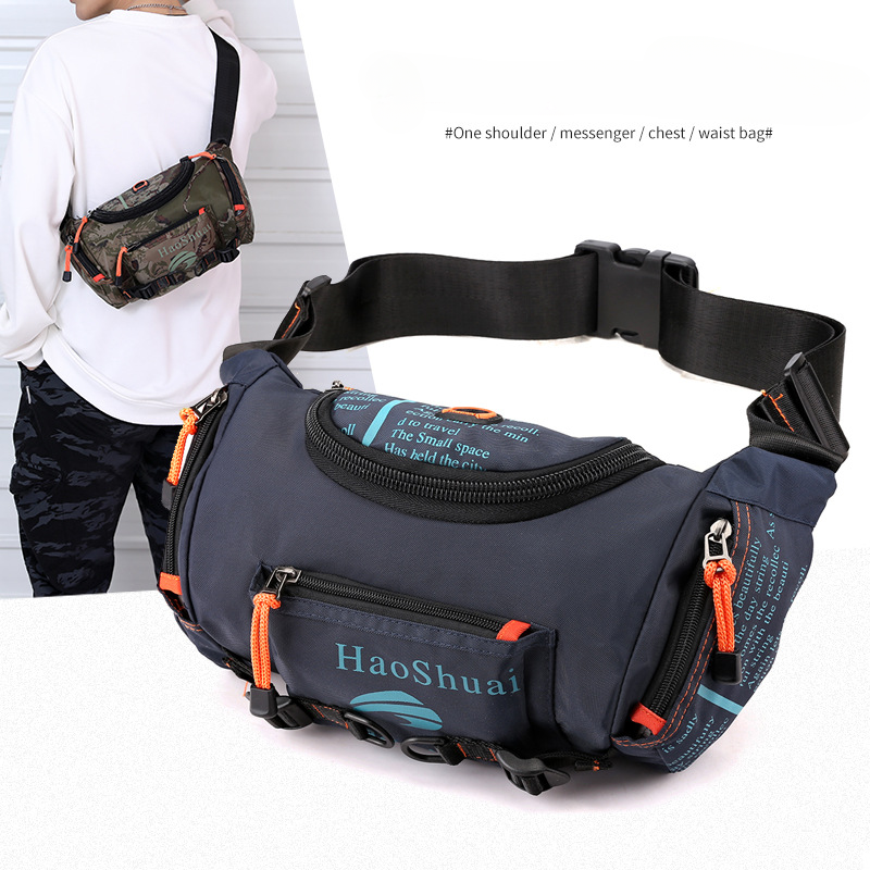 Multi-functional Outdoor Fanny Pack Sports Men's Shoulder Messenger Bag Waterproof Waist Bag