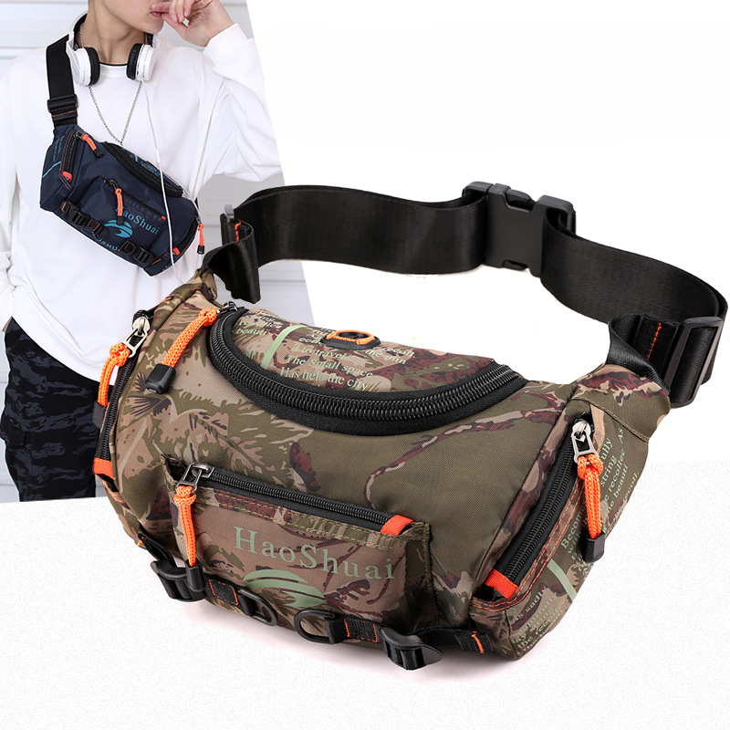 Multi-functional Outdoor Fanny Pack Sports Men's Shoulder Messenger Bag Waterproof Waist Bag