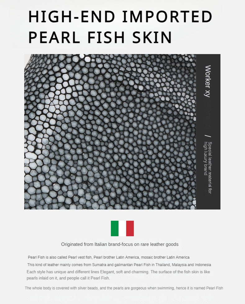 Pearl-Fish-Skin Bags  Large Capacity Women's Bags Crossbody and Shoulder Bags