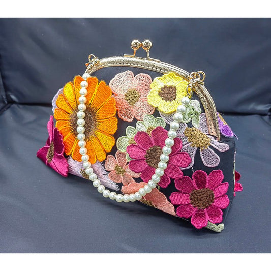 Women's clasp purse Pure handmade boutique fashion handbag