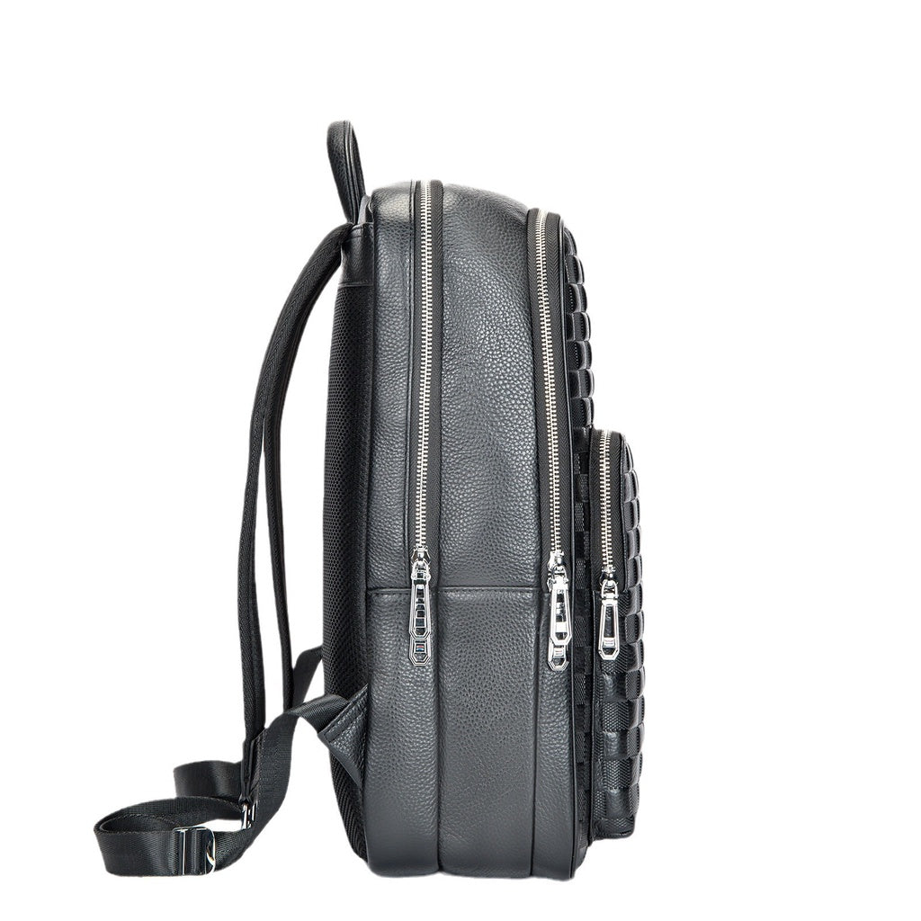 Men's Business Backpack Shoulder Bag Full-grian Cowhide Bags