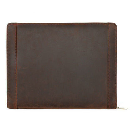 Genuine Leather Ipad Bag Men's Handbag Retro Crazy Horse Leather Ipadcover