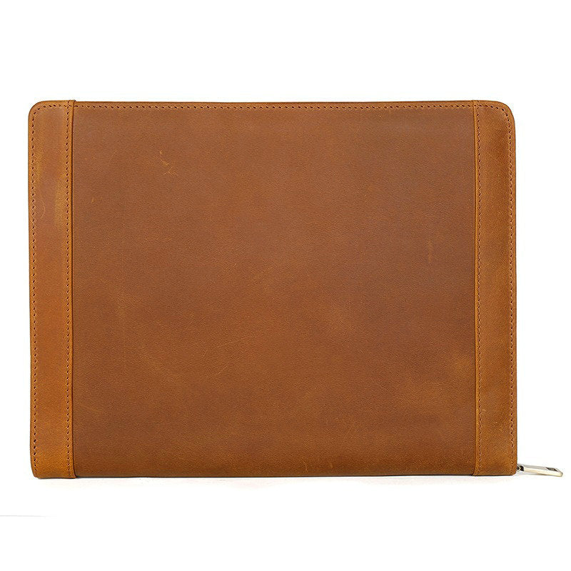 Genuine Leather Ipad Bag Men's Handbag Retro Crazy Horse Leather Ipadcover