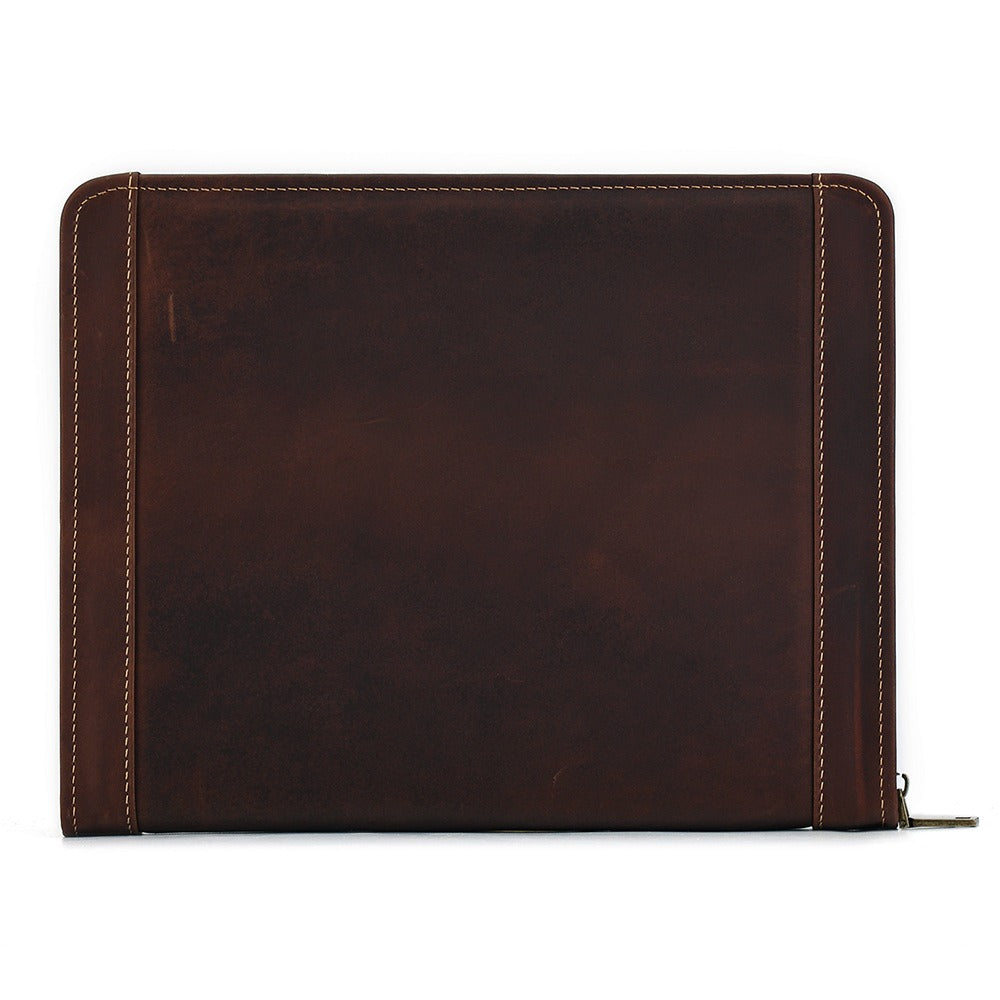 Genuine Leather Ipad Bag Men's Handbag Retro Crazy Horse Leather Ipadcover