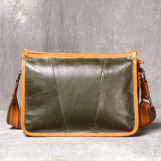 Full-grain Cowhide Shoulder Bag Messenger Bag