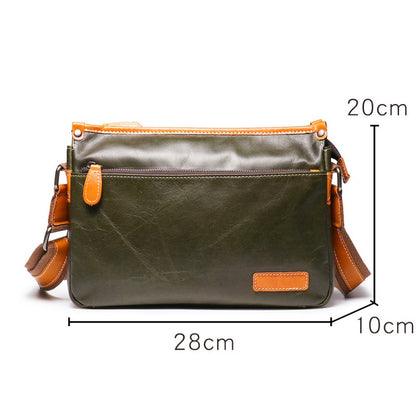 Full-grain Cowhide Shoulder Bag Messenger Bag