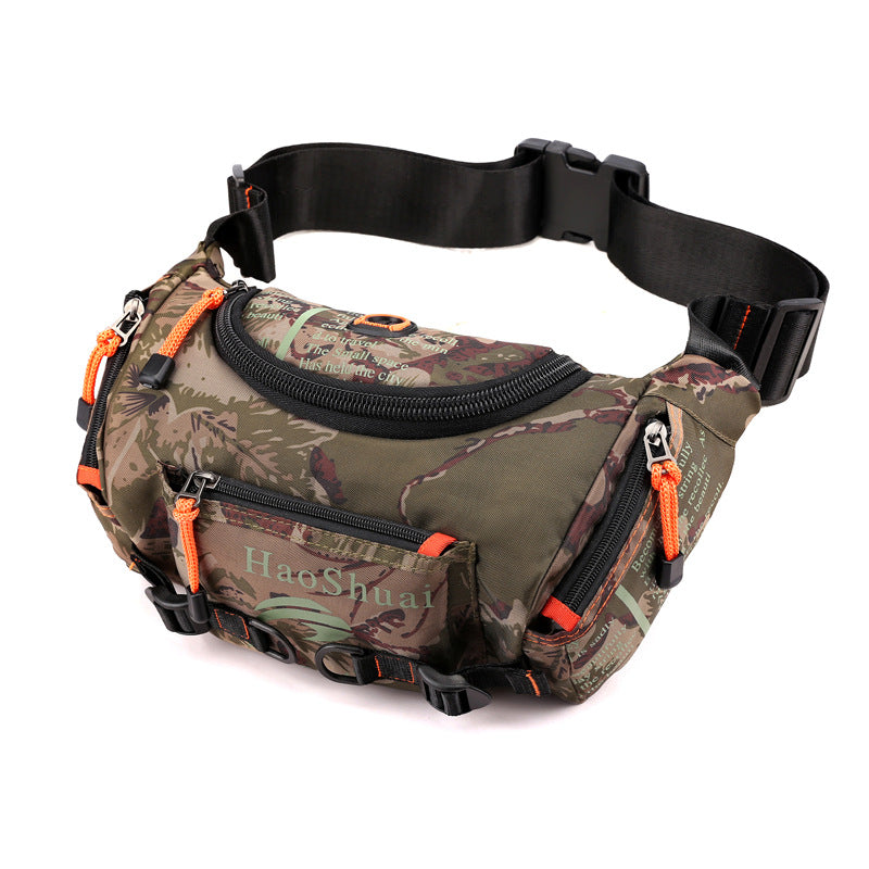 Multi-functional Outdoor Fanny Pack Sports Men's Shoulder Messenger Bag Waterproof Waist Bag