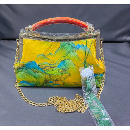 Women's Clap Purse Handmade boutique fashion handbag banquet bag cheongsam bag