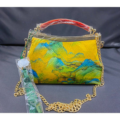 Women's Clap Purse Handmade boutique fashion handbag banquet bag cheongsam bag