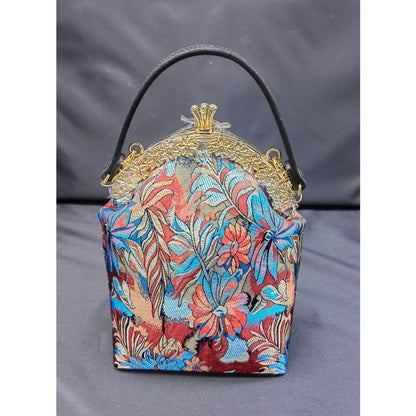 Women's Tapestry Clasp Purse Pure handmade boutique fashion handbag