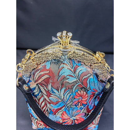 Women's Tapestry Clasp Purse Pure handmade boutique fashion handbag