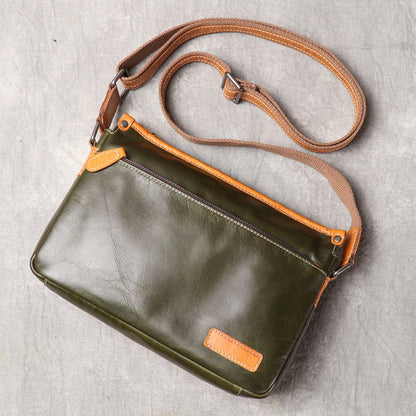 Full-grain Cowhide Shoulder Bag Messenger Bag