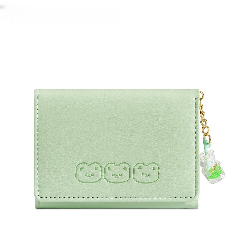 Multi Slot Short Wallet, Women's Three Fold Wallet