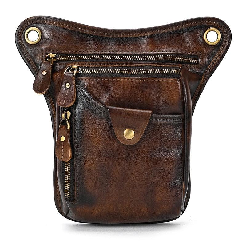 Men's Purse Full-grain Cowhide Layer Phone Bag