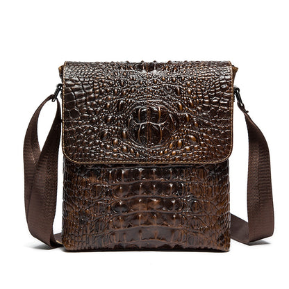 Men's Crossbody Bag Senior Leisure Bag Top-grain Cowhide Shoulder Bag