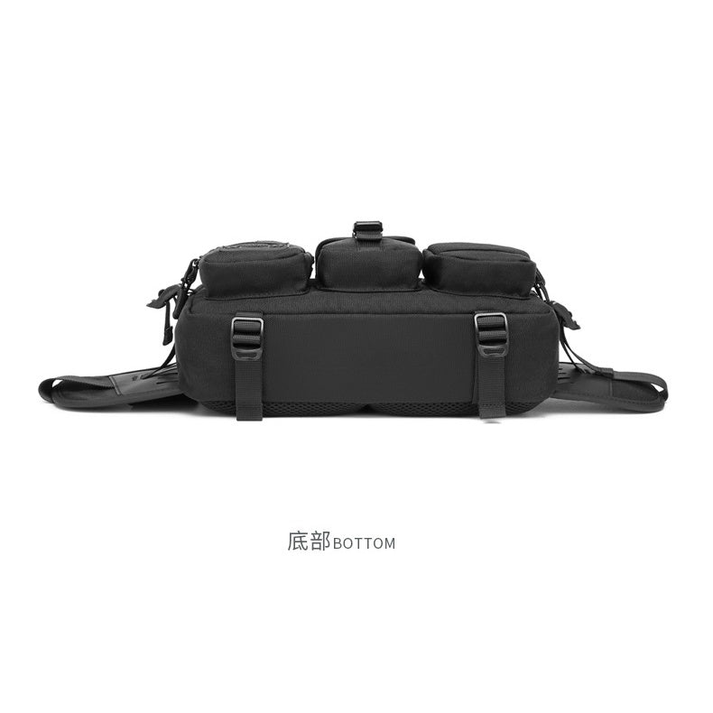 Men's Waist Bag Outdoor Waterproof Crossbody Bag Multifunctional Large Capacity Motorcycle Belt Bag