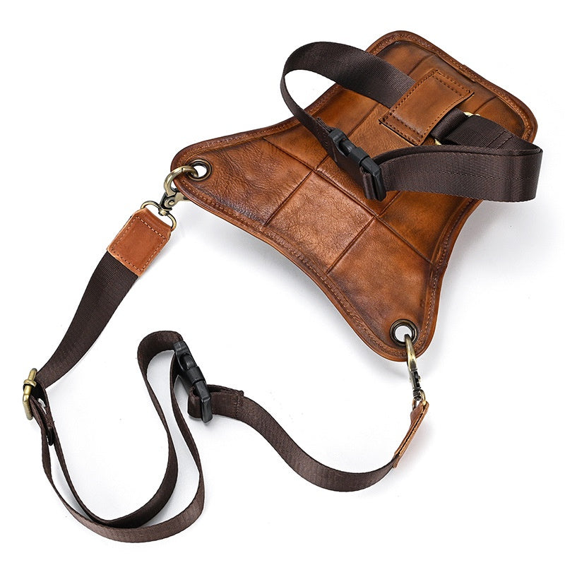 Men's Purse Full-grain Cowhide Layer Phone Bag